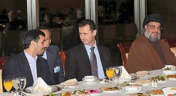 Bashar Assad, Hassan NAsrallah, Mahmoud Ahmadinejad