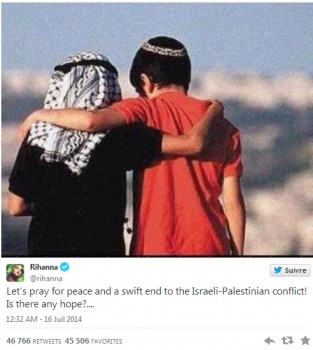 rihanna pray for palestine