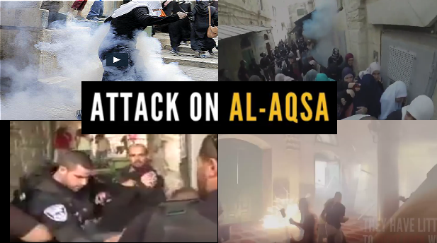 Al Aqsa attaquée, les videos qui t'arracheront des larmes 